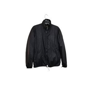 M687) A.J. Shop Gore-Tex Custom Made Black Zip Front Jacket Small/Medium